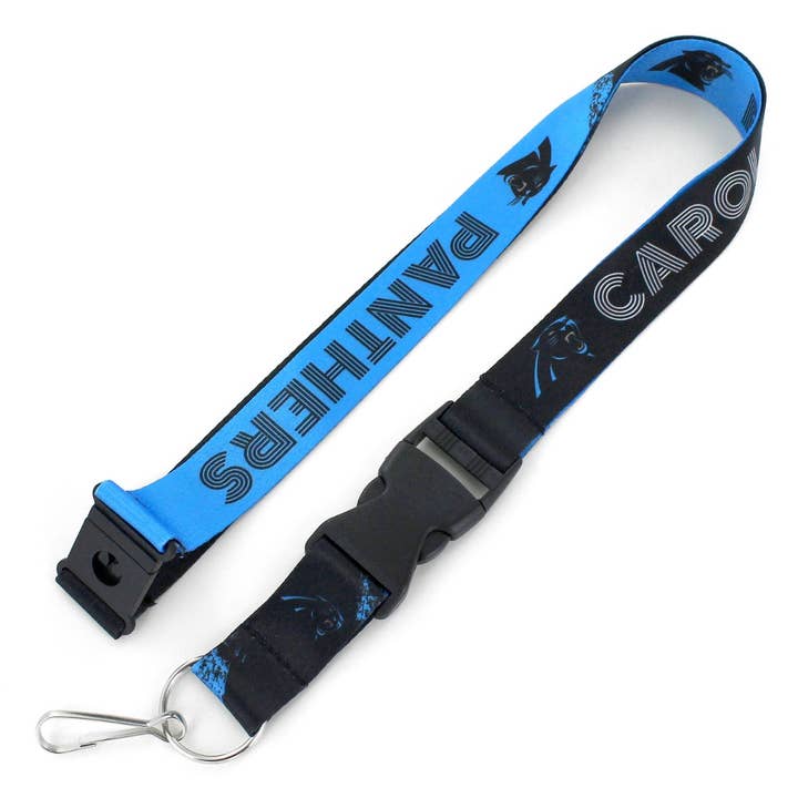 Aminco USA - Wholesale Lanyard - Unisex - NFL Carolina Panthers Crossfade Lanyard
