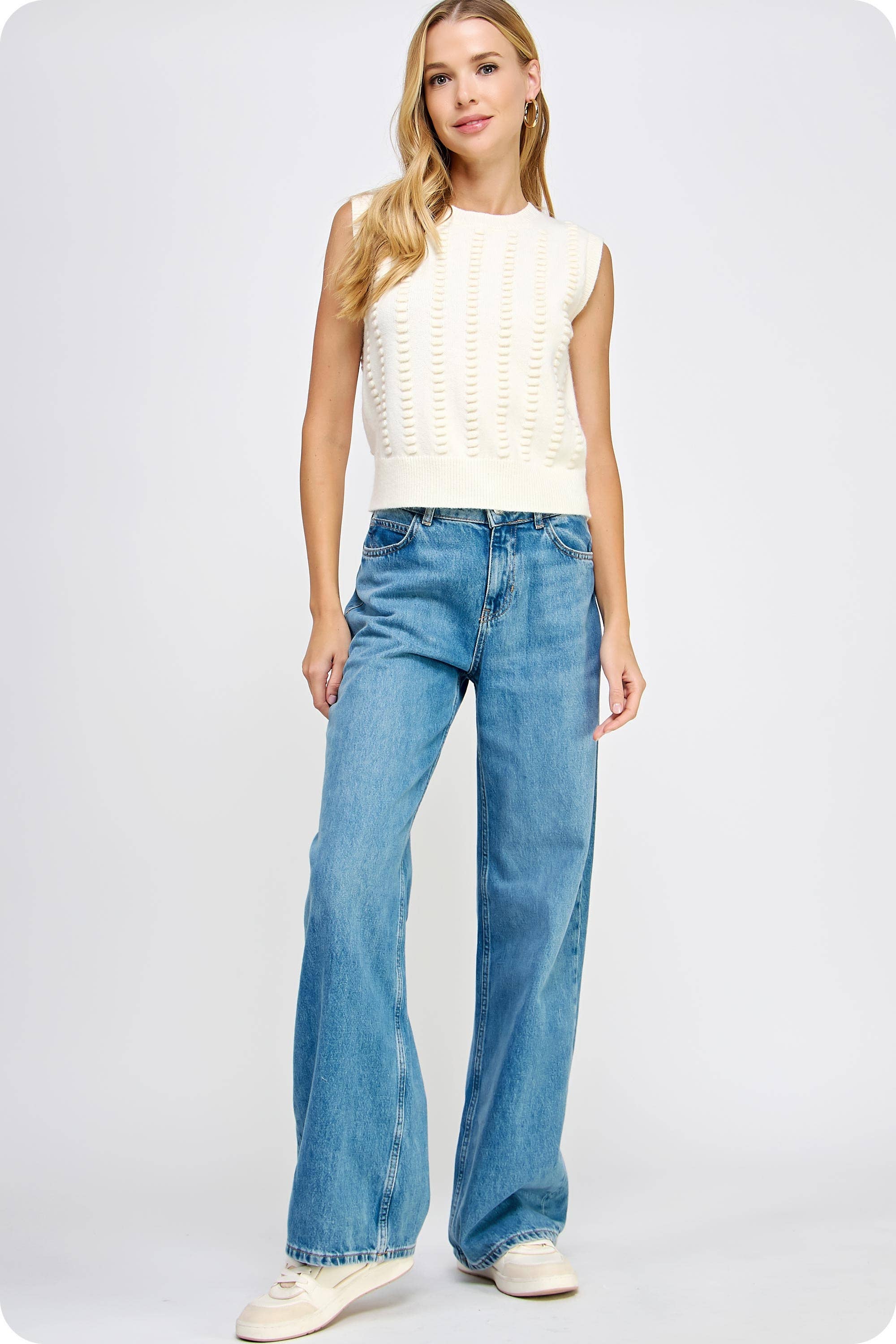 Strut & Bolt - Wholesale Outerwear Vest - Women's - Textured Sweater Vest22