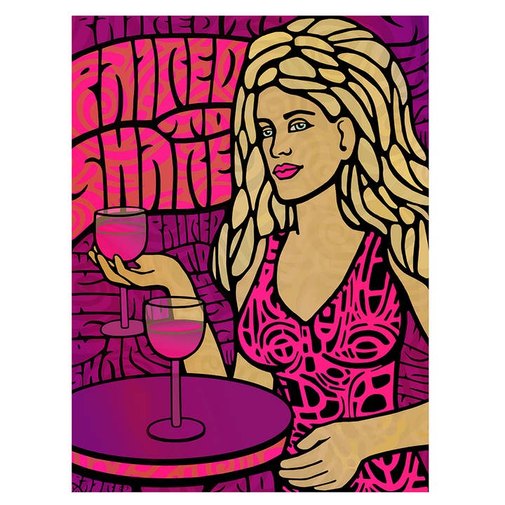 Paired to Share — Epic 5-Foot Canvas for wholesale by Carolyn Ferris Art