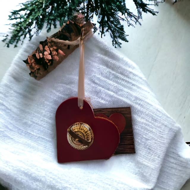 New England Bells - Wholesale Bell - Heart Keepsake Bell with White Ribbon2