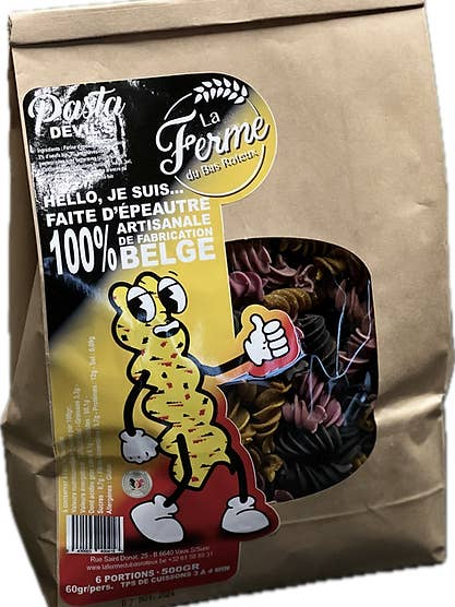 DEVIL'S Pasta - Trio 500g per la vendita all'ingrosso da parte di LA FERME DU BAS ROTEUX