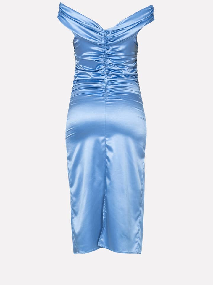 Down Neck Dress With Side Split 97% Pl 3% Ea for wholesale by No-nà by Siste's