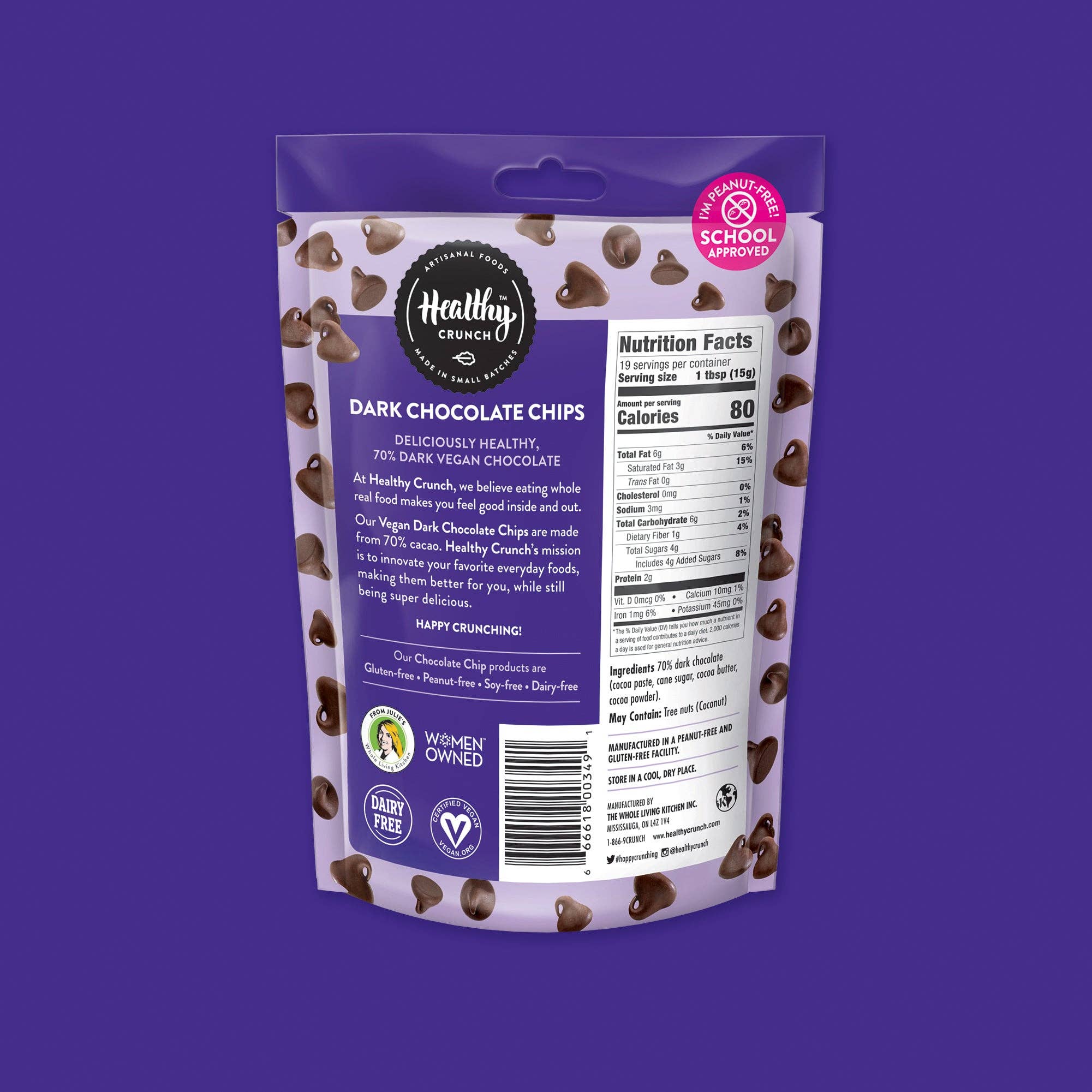 Healthy Crunch - Wholesale Chocolate - 70% Dark Chocolate Chips1