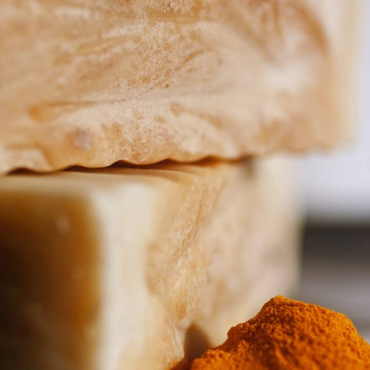 Turmeric Patchouli Organic Soap for wholesale by Unearth Malee