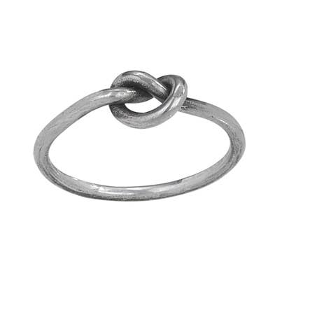 Pretzel Knot Sterling Silver Ring for wholesale by Tiger Mountain Jewelry