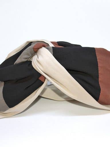 Sienna block open turban for wholesale by Andrea Viêntëc