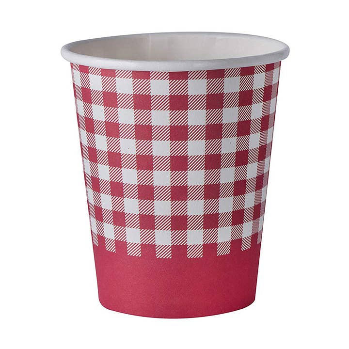 Picnic Themed 9 Oz Disposable Paper Cups 50 Pack for wholesale by Hammont