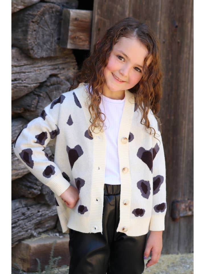 Kids Charm Online - Wholesale Cardigan - Kids - 🔶ANIMAL SPOTTED PRINTED CARDIGAN. TPG651722010-A-A1