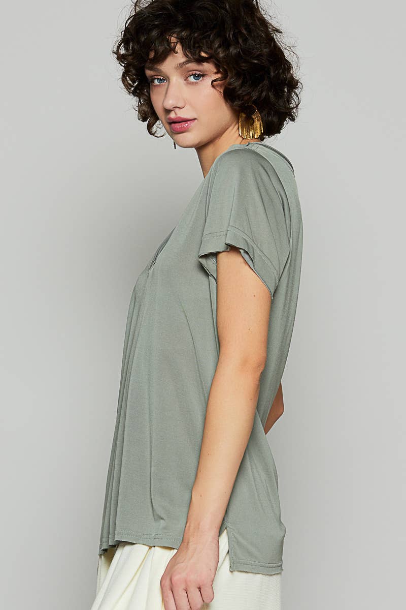 Pol Clothing - Wholesale Knit Top - Women's - Basic V-neck Knit Top21