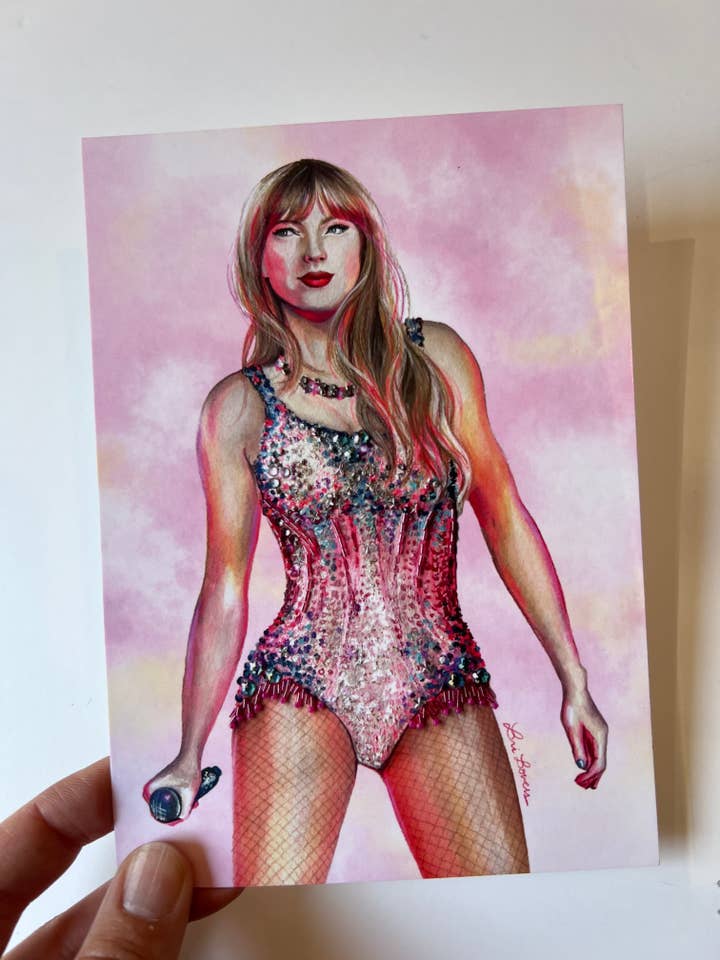 Postal de la gira Eras de Taylor Swift para venta al por mayor de Bri Bowers
