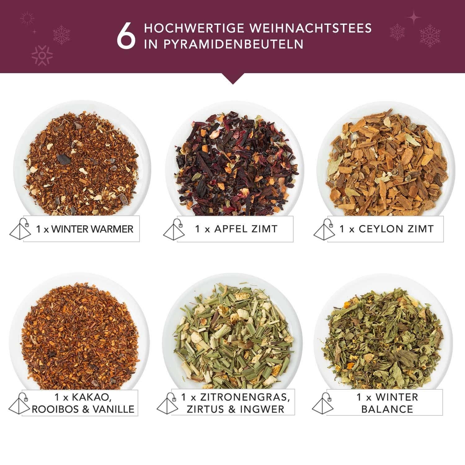 Royal Nature GmbH & Co. KG - Wholesale Tea Bags - ETS - Winter Tea Gift "Oh Christmas Tree", ORGANIC, 6 Pyramid Bags4