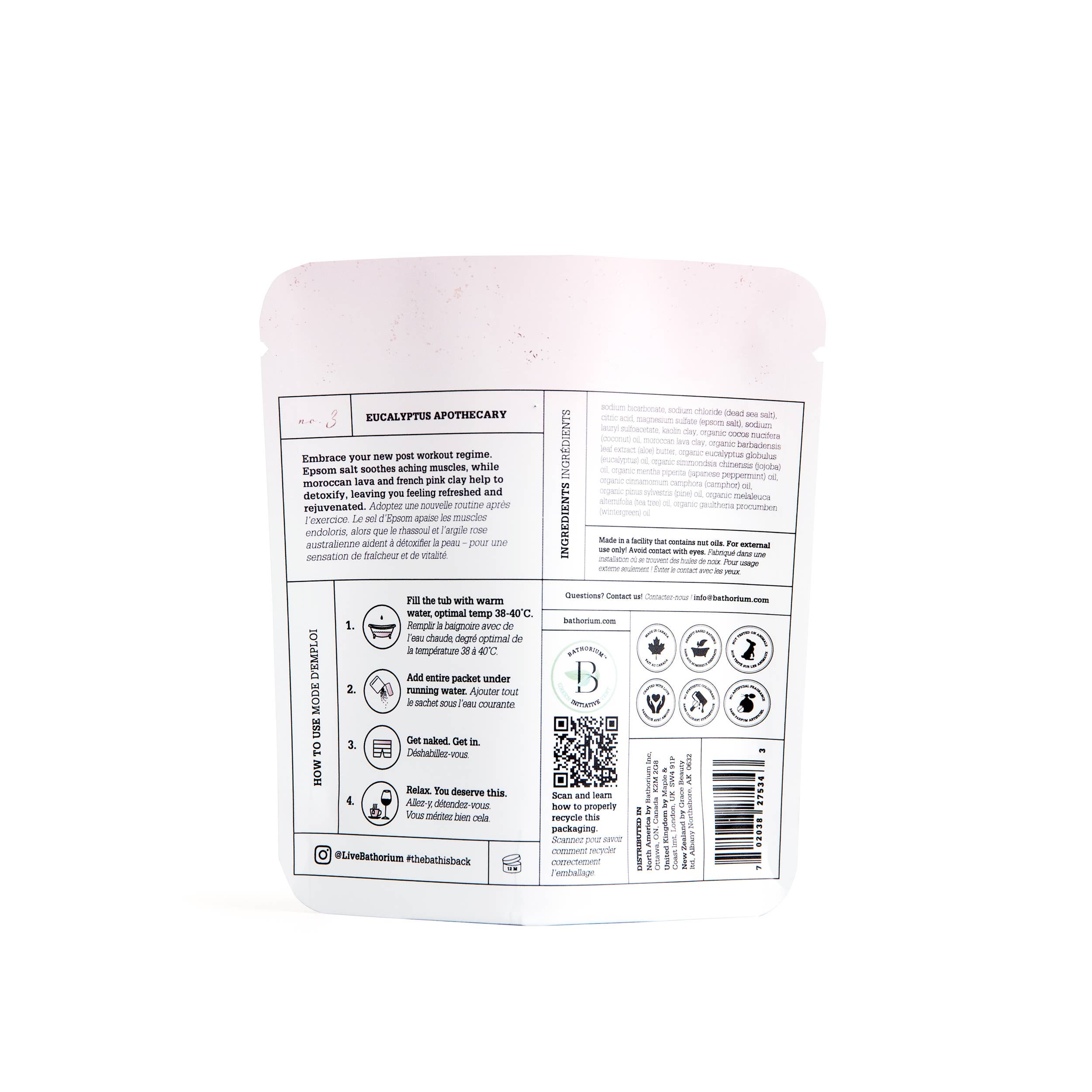 Bathorium - Vente Lait de bain - Eucalyptus Apothicary Crush bain tremper 120g1