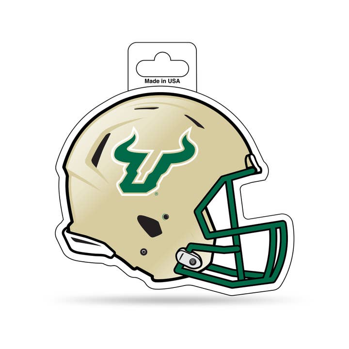 NCAA South Florida Bulls - USF Shape Cut Helmet Decal for wholesale by Rico Industries