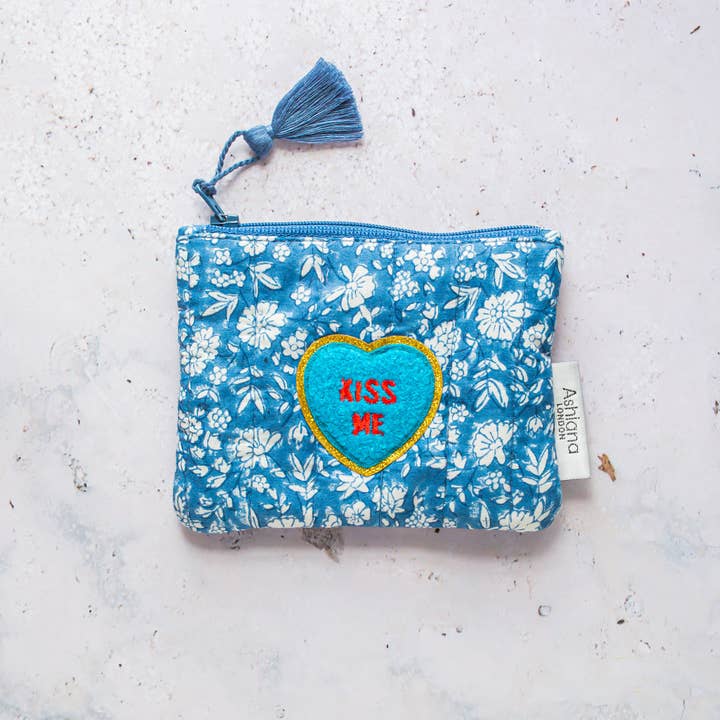 Ashiana London - Wholesale Coin purse – Women’s - Block Print Coin Purse with Fun Patch