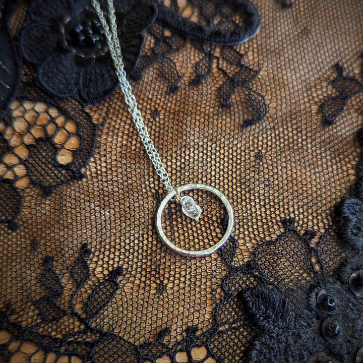 Maxi Cif Designs - Wholesale Pendant/Charm Necklace - Herkimer Diamond Roundabout Necklace