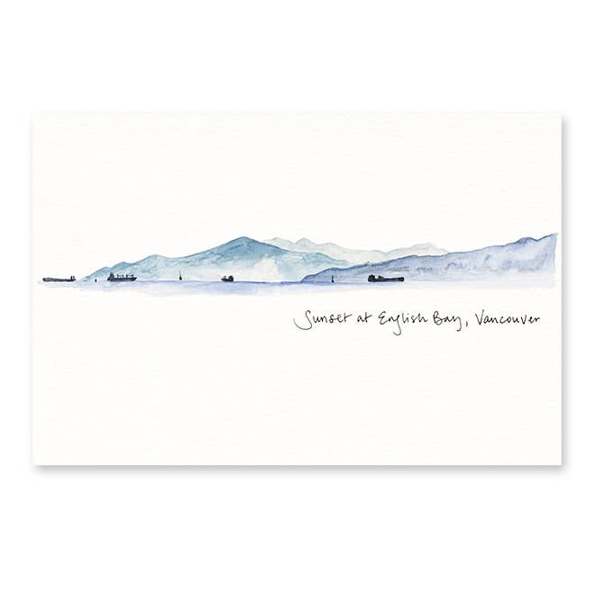 English Bay - Vancouver Postcard for wholesale by Gotamago