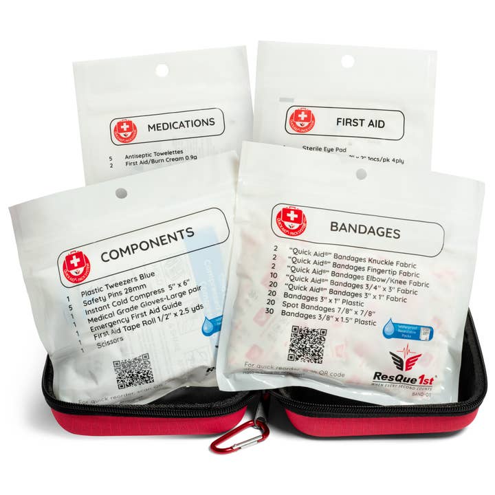 Safeton and ResQue1st – wholesale Första hjälpen-kit – Resque1st Clamshell hårt fall första hjälpen Kit2