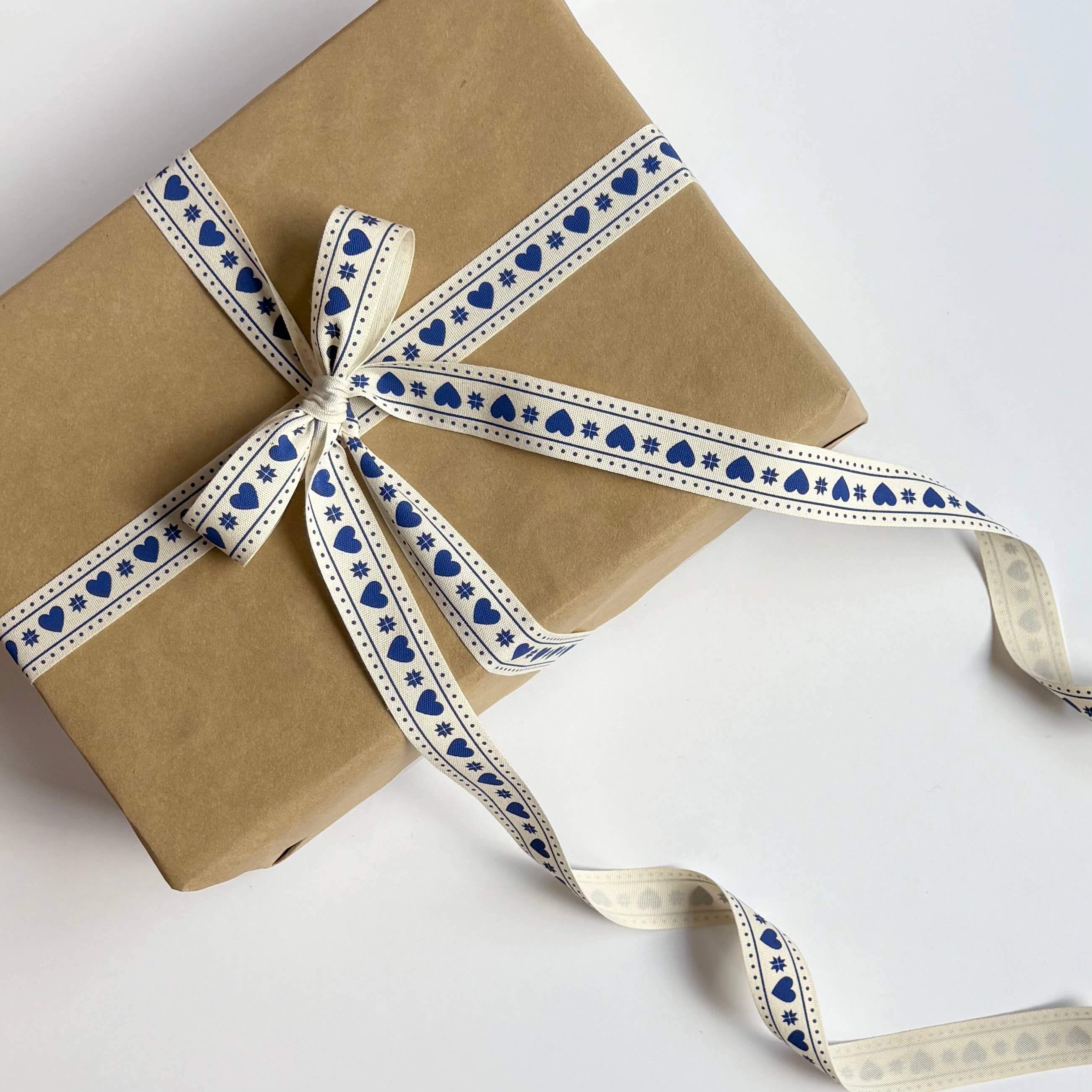 Scandinavian Hearts - Wholesale Ribbon - Gift Wrapping - Scandinavian Hearts Cotton Ribbon Gifts Crafts & Decor 5 yds9