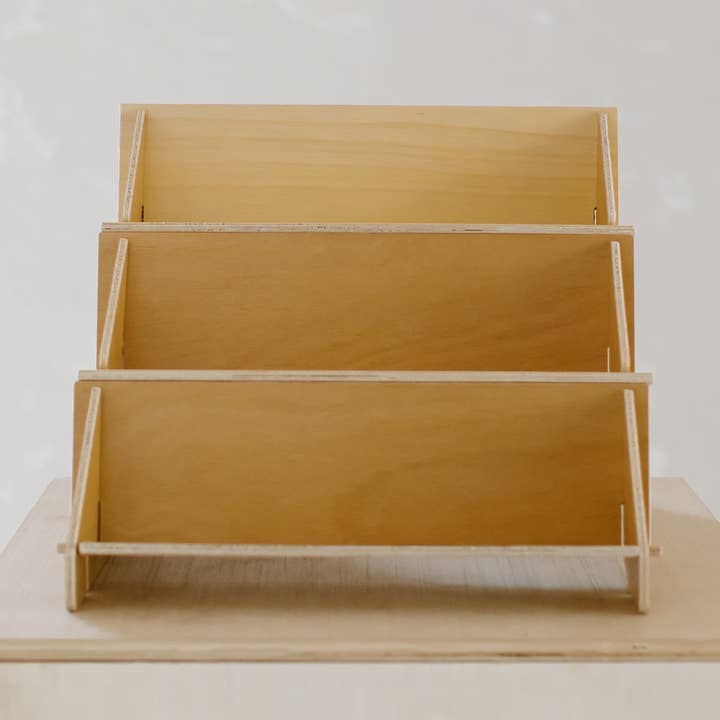Reminder Nail Polish - Wholesale Display Shelf - 3-Tiered Birch Shelf (13")