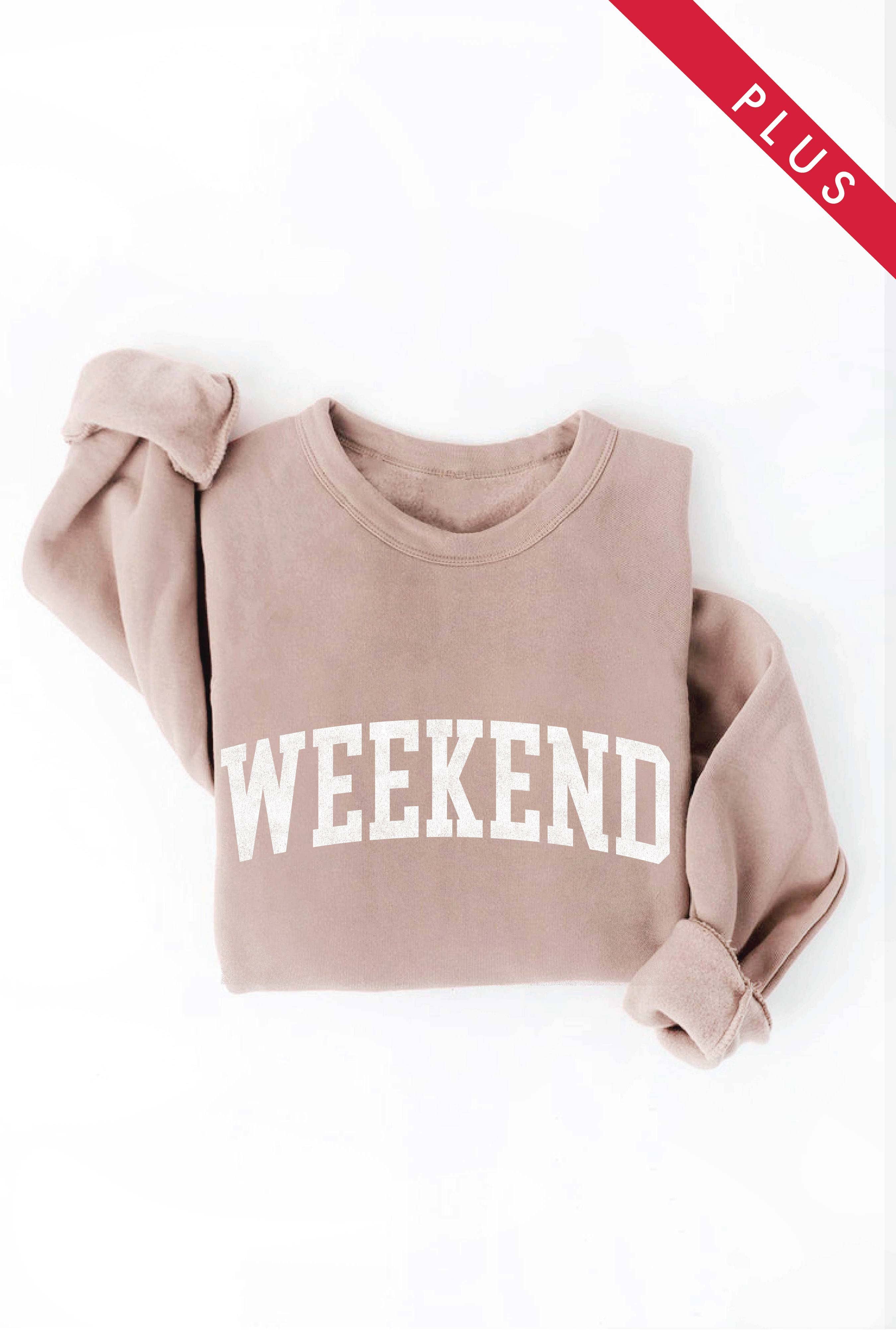 OAT COLLECTIVE - Wholesale Graphic Sweatshirt - Women's - WEEKEND Plus Graphic Sweatshirt6