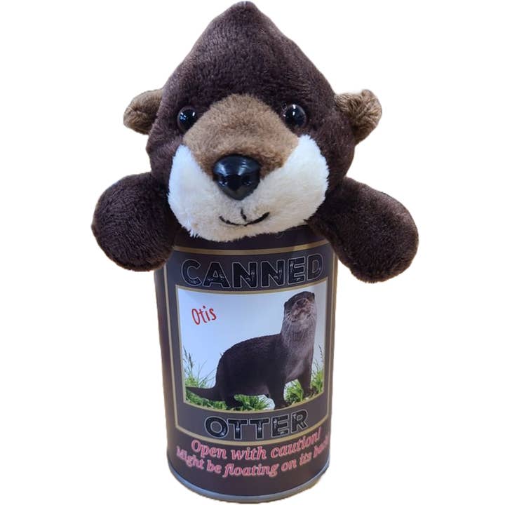 Canned Gifts - Wholesale Stuffed/Plush Toy - Kids & Baby - Otis the Canned Otter Stuffed Animal Plush w/Funny Jokes