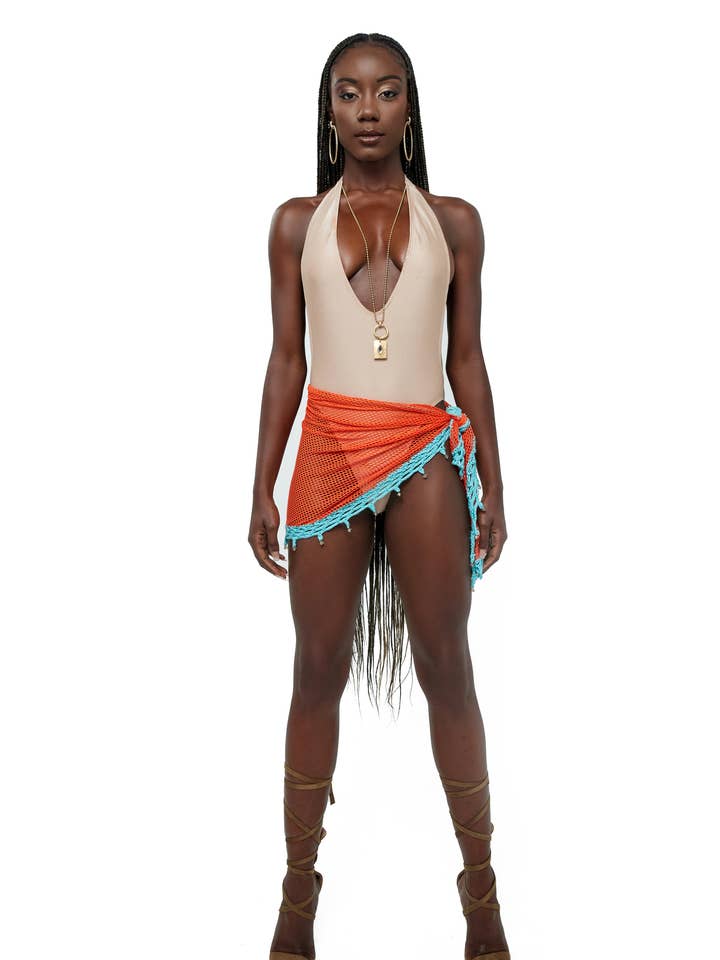 Pareo Brianne Crystal Trim per la vendita all'ingrosso da parte di Novados Swim