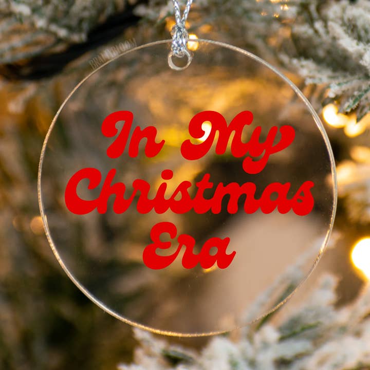 In My Christmas Era Acrylic Ornament for wholesale by brattybloom