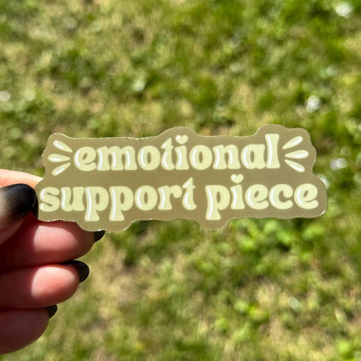 Emotional Support Sticker Vinyl Waterproof 420 Stoner for wholesale by Hawburns Studio