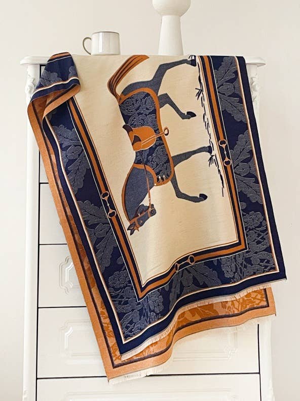 Precio de liquidación — Fular reversible de ceremonia naranja/azul para venta al por mayor de Winding River