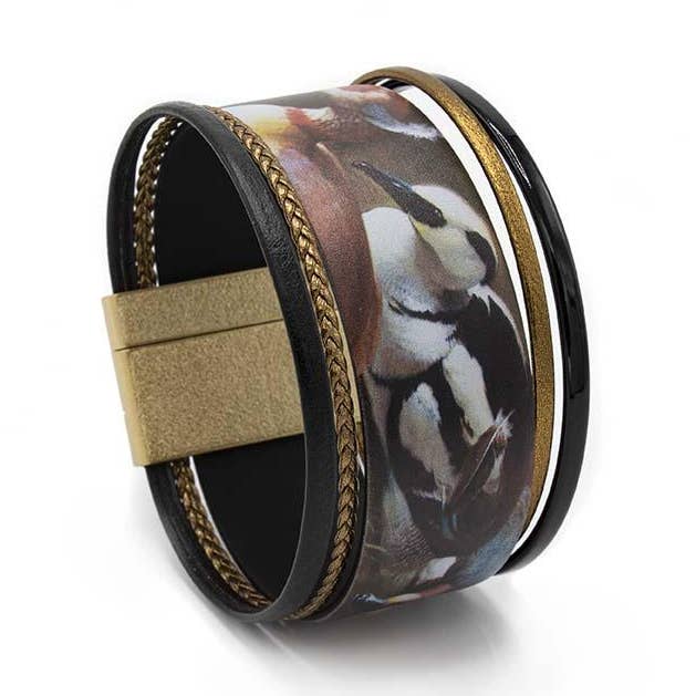 Pulsera artificial d'Hondecoeter con diseño de patos, 40 mm para venta al por mayor de FATES, style with a story