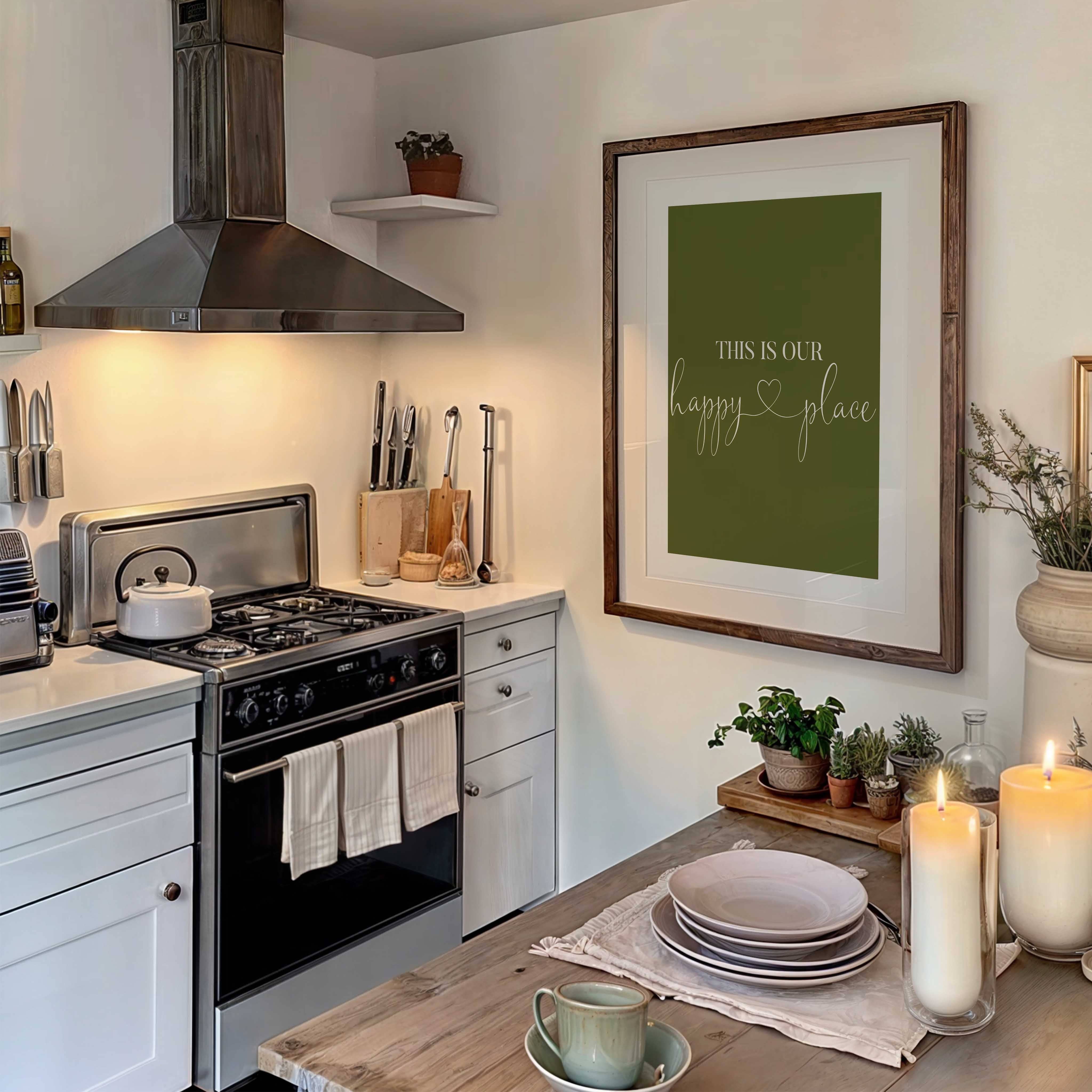 D'LUXE PRINTS - Wholesale Art Print - This Is Our Happy Place - Green Print3