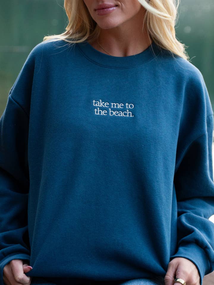 Take Me to the Beach sweatshirt for wholesale by Indy Brand
