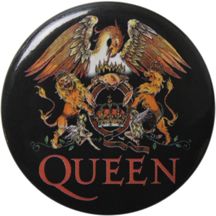 Square Deal Recordings & Supplies - Wholesale Lapel Pin/Button - Pin-on Button - 1.25 Inch - Queen - Royal Crest Logo