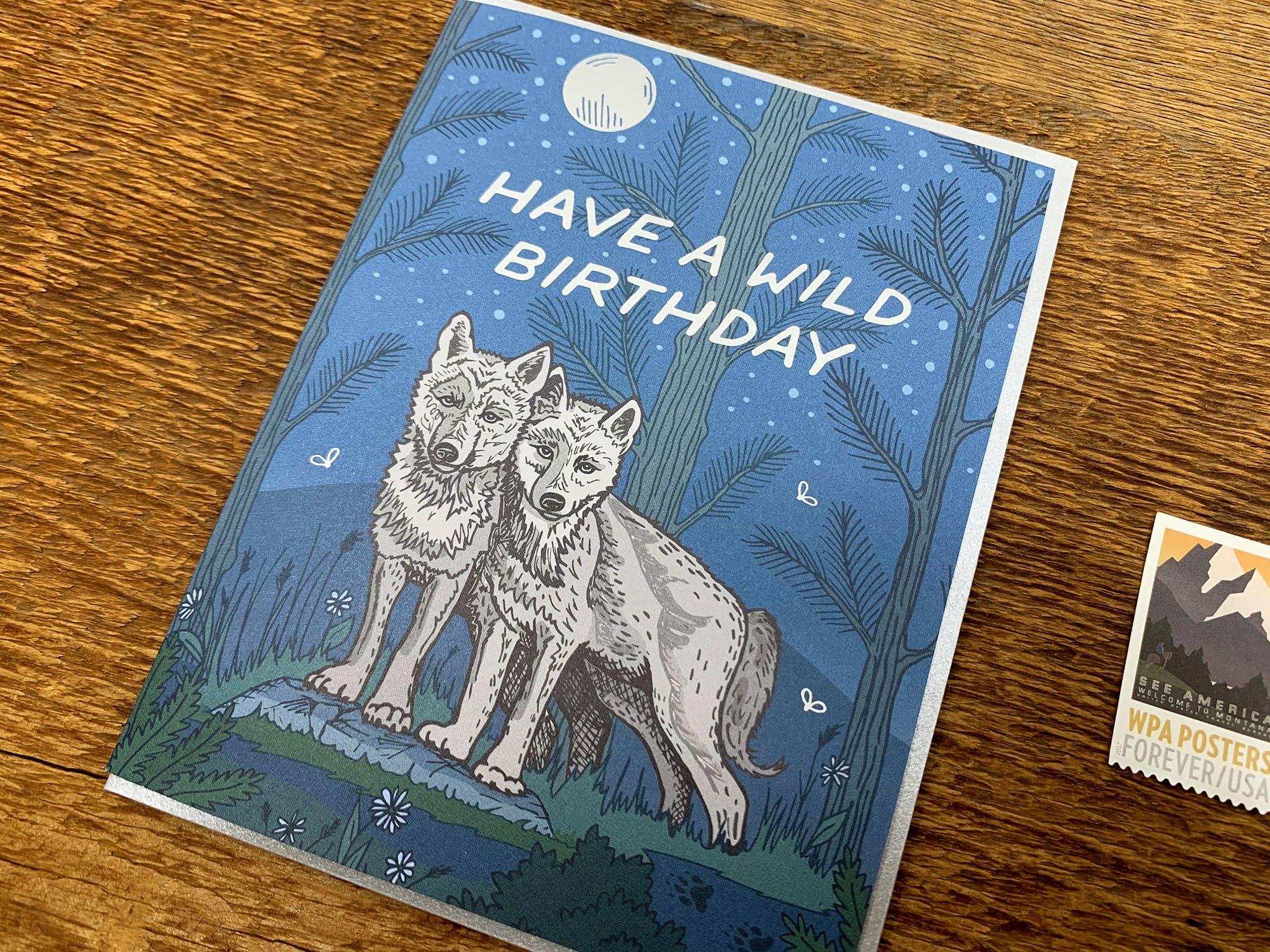 Noteworthy Paper & Press - Vente Cartes d'anniversaire - Carte d'anniversaire Wild Wolves2
