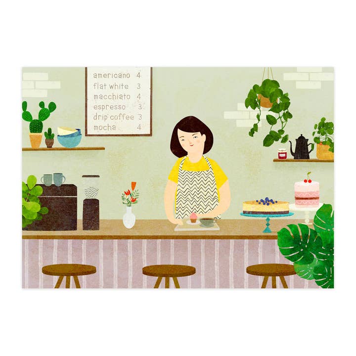 paruspaper. nutzfeine papeterie - Wholesale Postcard - Postcard "Favorite Café"