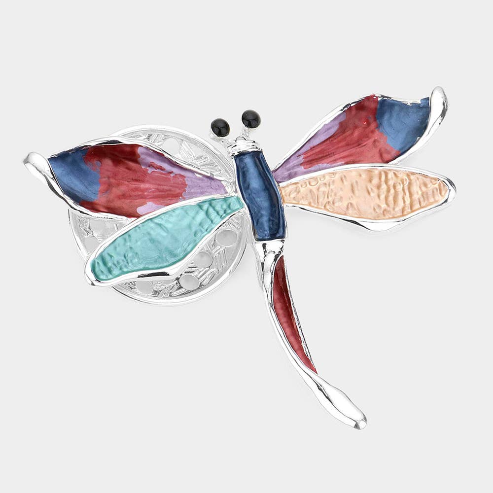 Sensibling Corp. - Vente Broches - Broche magnétique libellule en métal coloré4