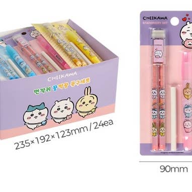 K-Wonderland – wholesale Pencil – Chiikawa Essential Pencil Stationary Gift SET7