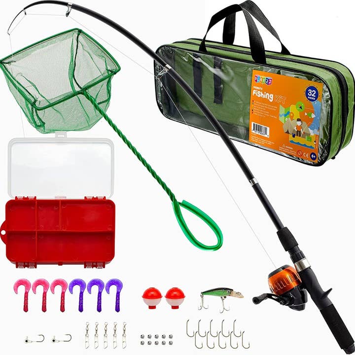 Play22 - Wholesale Sporting Accessories - Fishing Pole For Kids - 32 Set Kids Fishing Rod Combos