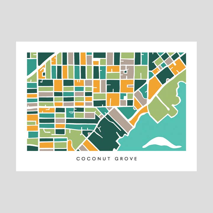 Faraway Places Paper - Wholesale Postcard Set - Miami, Palm Beach Neighborhood Print Postcards - Set of 109