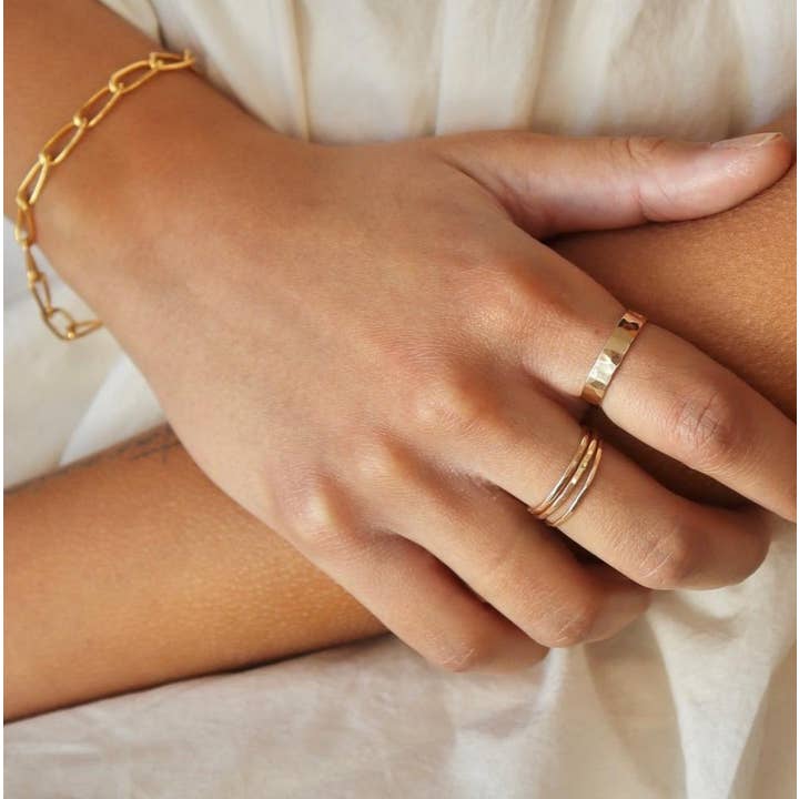 Token Jewelry - Wholesale Band/Stacked Ring - Skinny Ring1