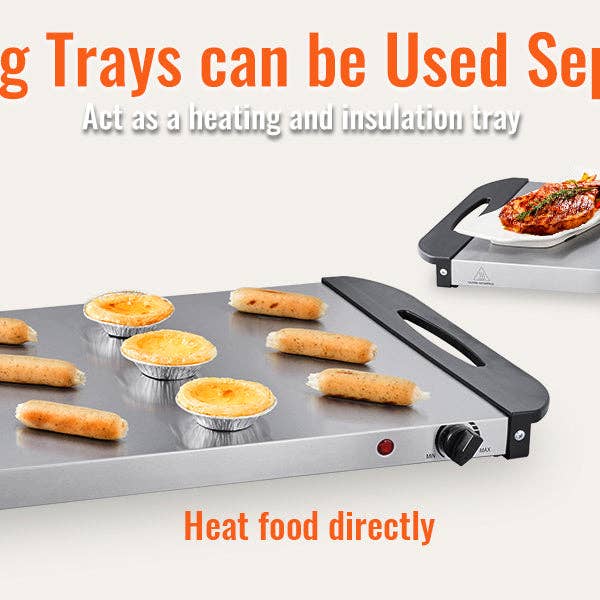 BlakOutlet - Wholesale Kitchen Appliance - Electric Buffet Server & Food Warmer, 25.6" x 15"3