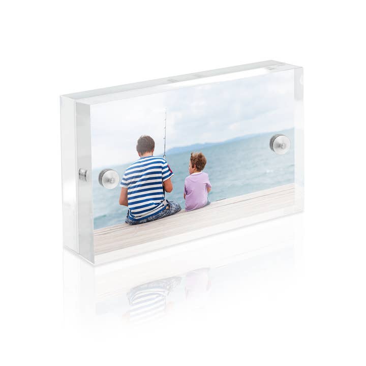 Isaac Jacobs International - Wholesale Picture Frame - Isaac Jacobs 2x3 Super Thick Acrylic Magnetic Photo Frame