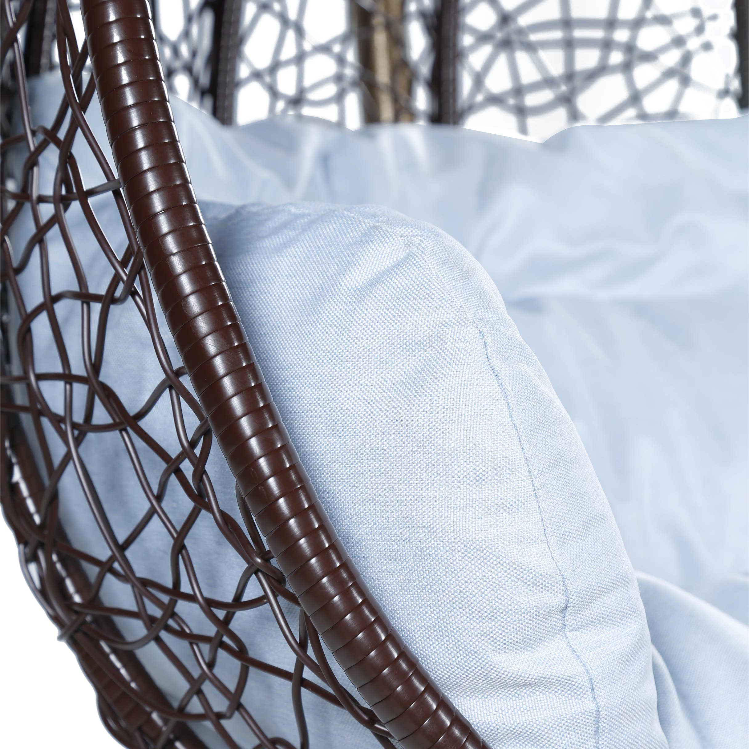 LeisureMod - Wholesale Egg Chair - Recluse Polyethylene Hanging Two-Person Swing Chair14