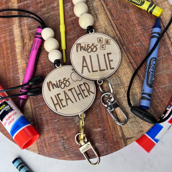 Personalized Teacher Lanyard for wholesale by Pretty Pitty Design