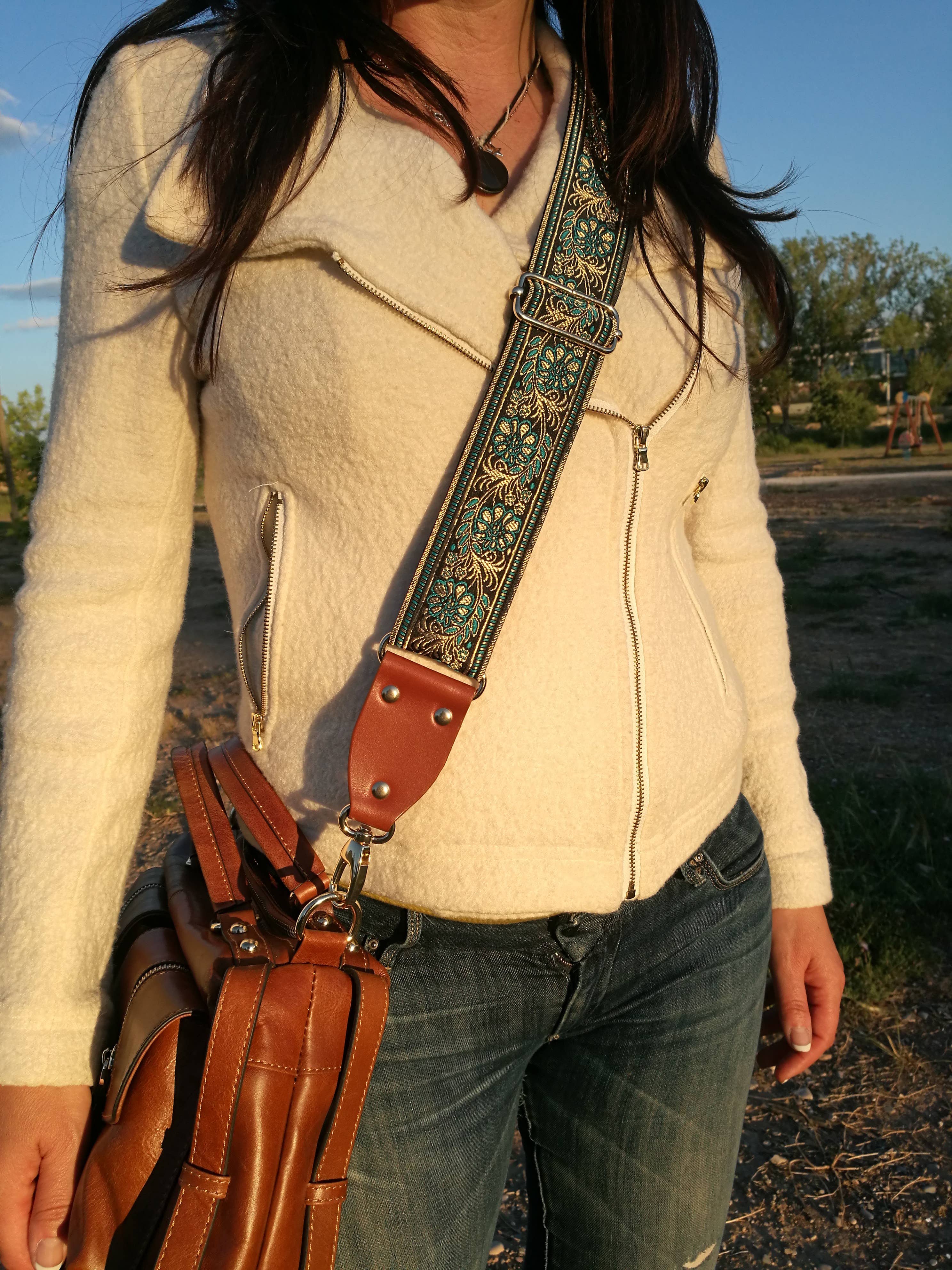 Maria's Valley - Venta al por mayor Correa de bolso - Mujer - Correa de bolso Aileen Azul (bolso no incluido)5