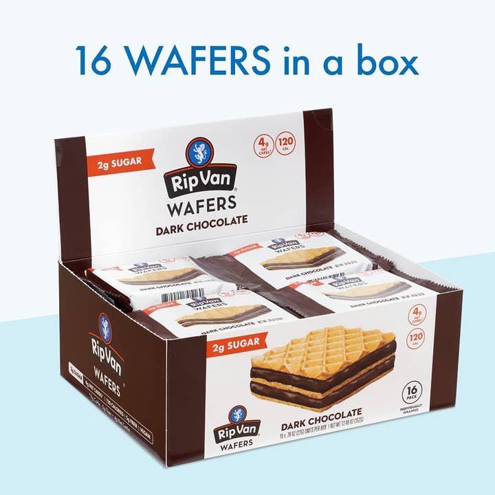 Rip Van - Wholesale Cookie - Keto Friendly & Vegan Dark Chocolate Wafer