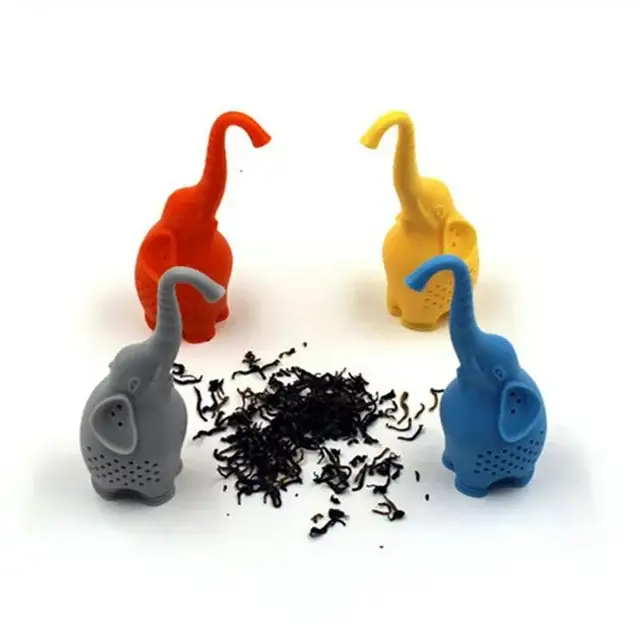 Magnifique Hearts - Wholesale Tea Strainer/Infuser - Elephant Silicone Tea Infuser, BPA-Free & Fun to Brew4