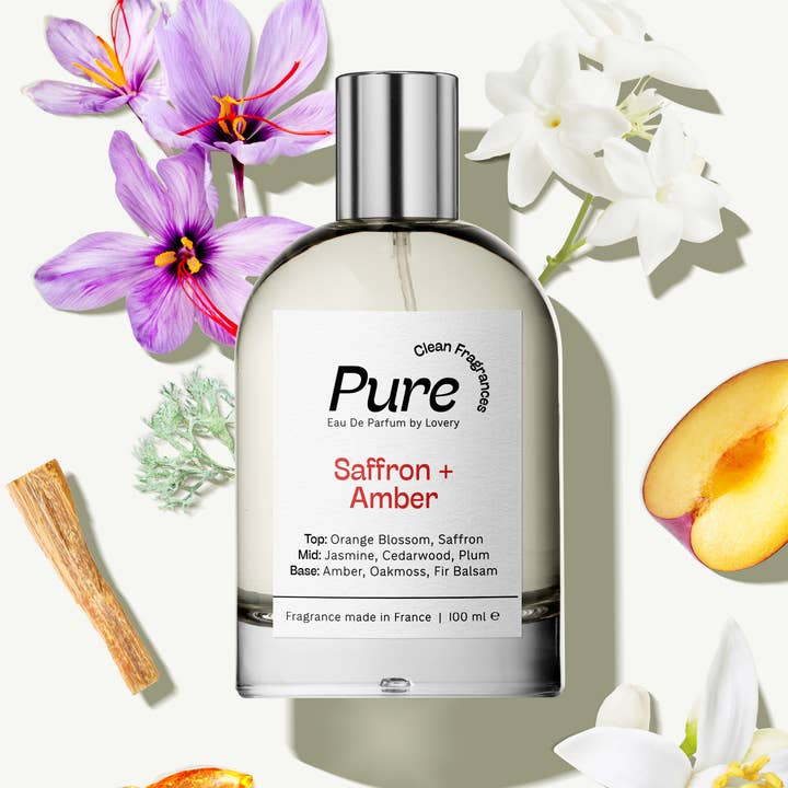 Pure Saffron and Amber Eau de Parfum, Made in France, 3.4 oz for wholesale by Lovery
