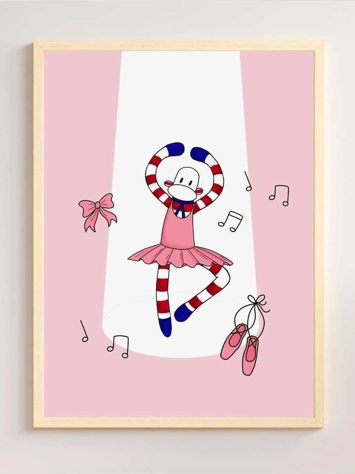 Ballerina job poster for wholesale by Monsieur Chaussette