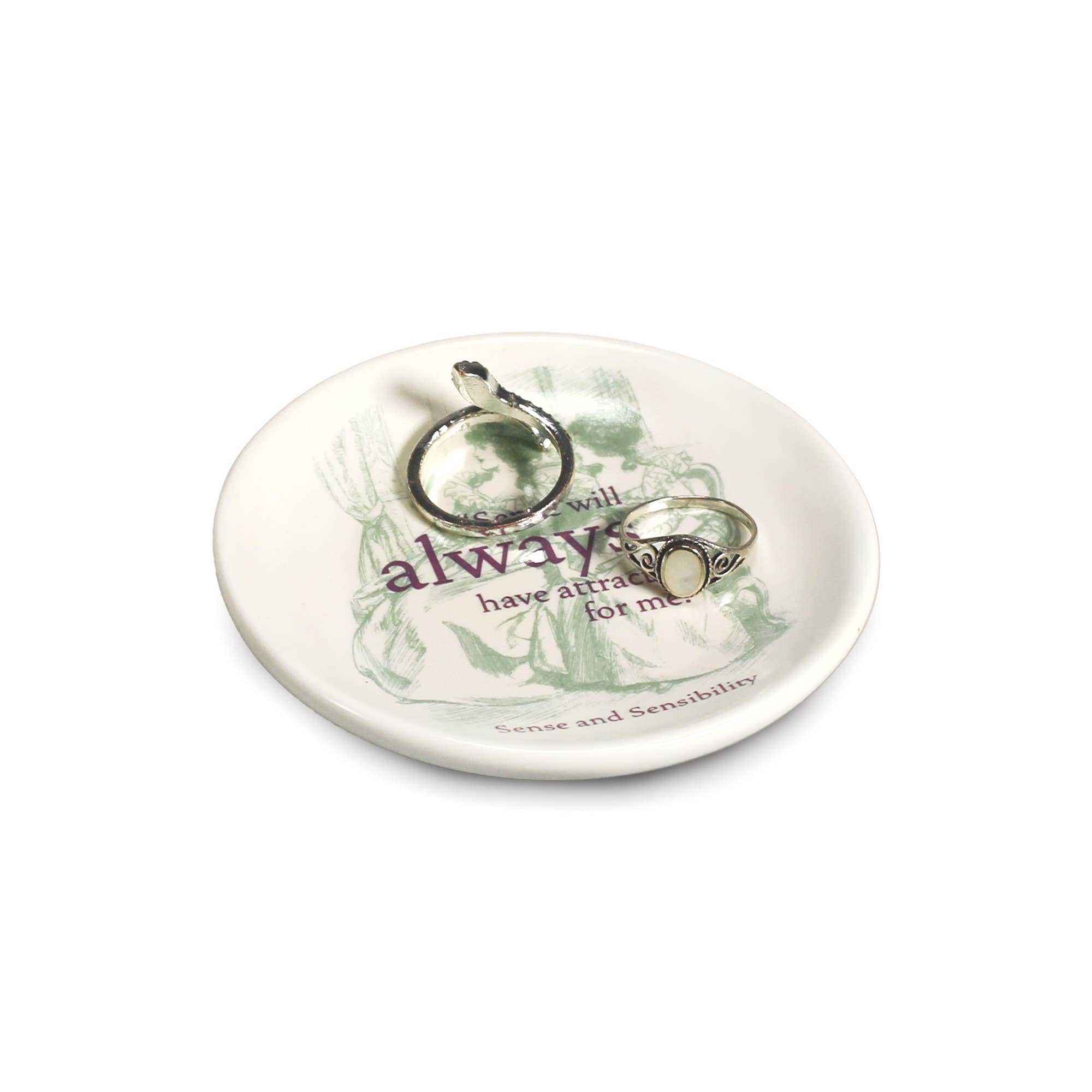 Half Moon Bay By Design - Wholesale Jewelry Dish - Trinket Key Ring Dish Jane Austen Sense and Sensibility1